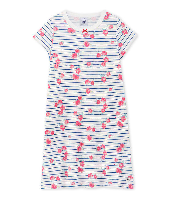 Camisón estampado para niña blanco ECUME/azul MAJOR/ MULTICO