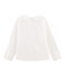 Camiseta manga larga infantil para niña blanco MARSHMALLOW
