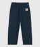 Pantalón cómodo de sarga de algodón para niño azul SMOKING