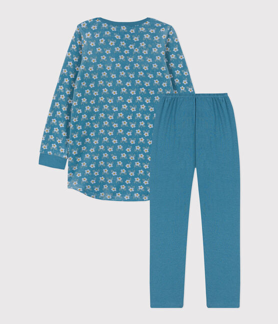 Camisón de terciopelo con flor para niña POLOCHON/ MULTICO