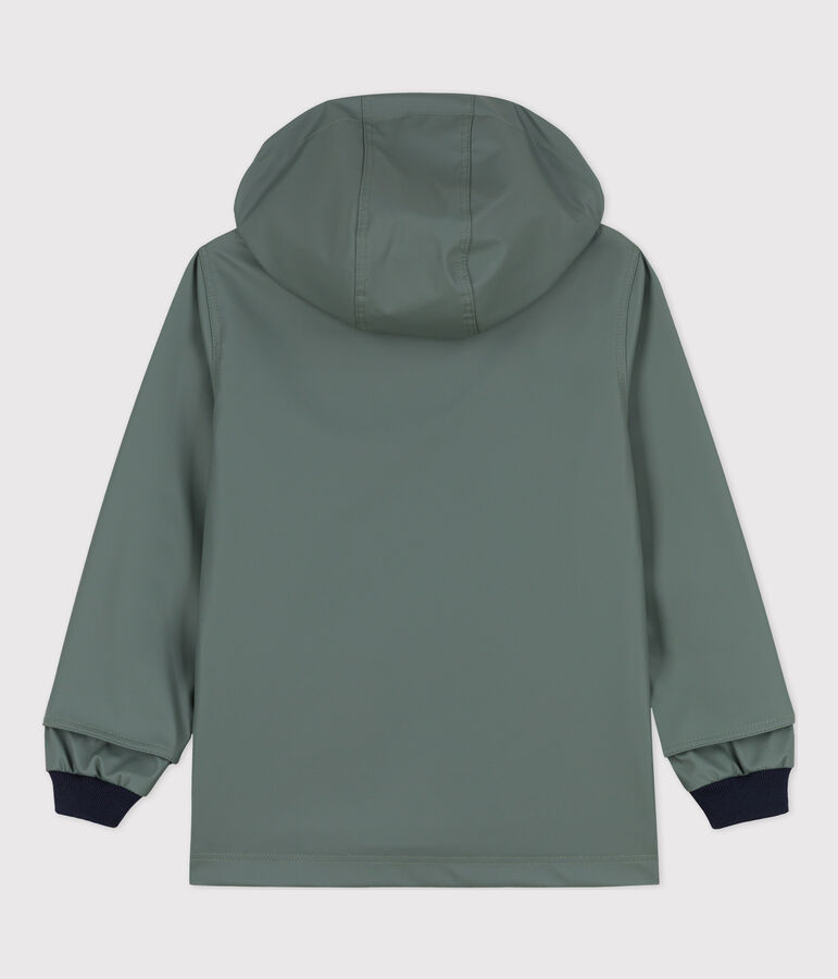 CHUBASQUERO EMBLEM&Aacute;TICO RECICLADO PARA NI&Ntilde;O/NI&Ntilde;A gris