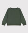 Sudadera estampada de muletón de niña/niño verde AVORIAZ