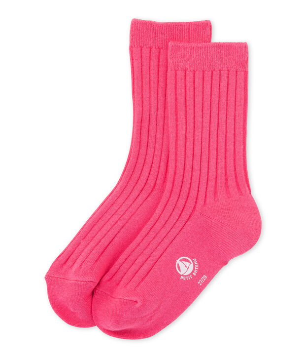Calcetines para ni&ntilde;a rosa Peony