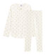 Pijama de canalé con estrellas para niña