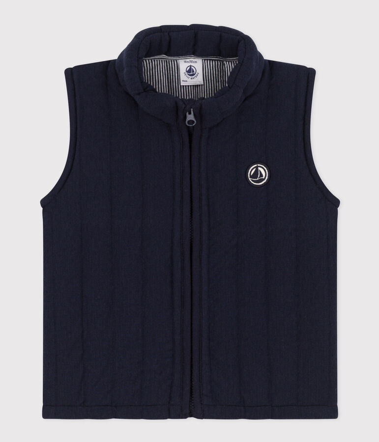 Chaleco de t&uacute;bico acolchado para beb&eacute; azul