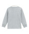 Polo de rugby de manga larga verde SHERWOOD/blanco MULTICO