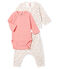 Conjunto de tres piezas para bebé niña de punto blanco MARSHMALLOW/blanco MULTICO