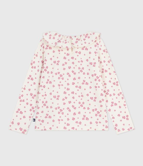 Camiseta infantil de algodón de manga larga con estampado MILK/ MULTICO