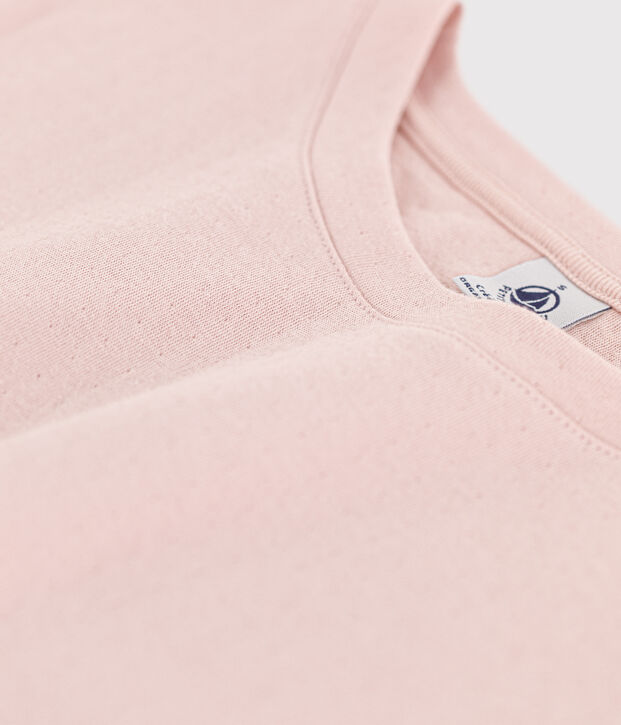 Camiseta LE BOXY de algod&oacute;n para mujer rosa