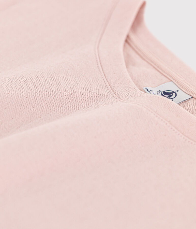 Camiseta LE BOXY de algod&oacute;n para mujer rosa