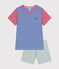 Pijama corto infantil de algodón a rayas PAUL/ MULTICO