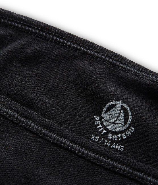 Braguita de algodón ligero para mujer negro NOIR