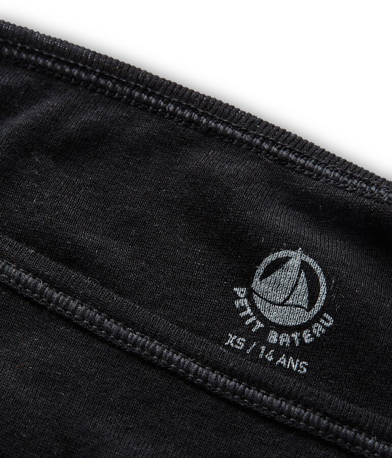 Braguita de algod&oacute;n ligero para mujer negro