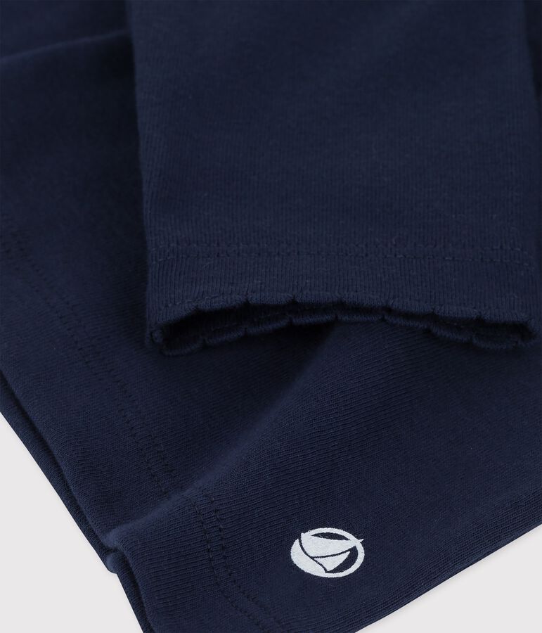 Camiseta de manga larga infantil unisex azul SMOKING