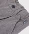 Pantal&oacute;n infantil de pinzas de franela de algod&oacute;n gris