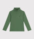 Camiseta de cuello alto de algodón para niño/a