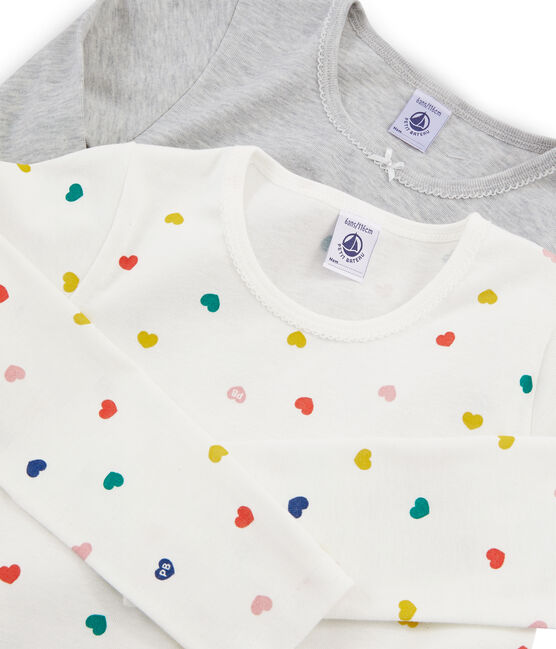 Par de camisetas manga larga para niña variante 1