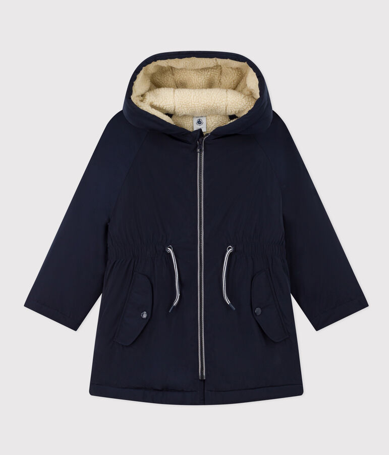 Parka de ni&ntilde;a azul