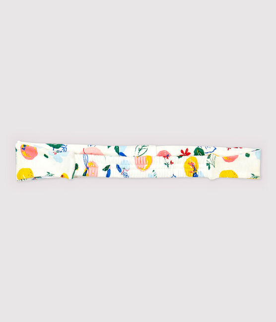 Diadema de algodón de niña blanco MARSHMALLOW/blanco MULTICO