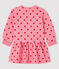 Vestido de manga larga para bebé niña rosa CHEEK/rojo TERKUIT