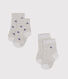 Juego de 2 pares de calcetines para bebé