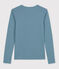 Camiseta de algodón L'ICONIQUE con cuello redondo para mujer azul ROVER