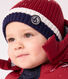 Gorro de punto tricotado con forro polar para bebé