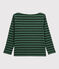 Camiseta de algodón de niña/niño verde VALLEE