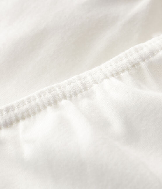 Juego de 2 «culottes» blancos de niña de algodón orgánico variante 1