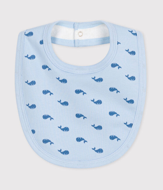 Babero de algodón estampado para recién nacido azul TOUDOU/ ALASKA