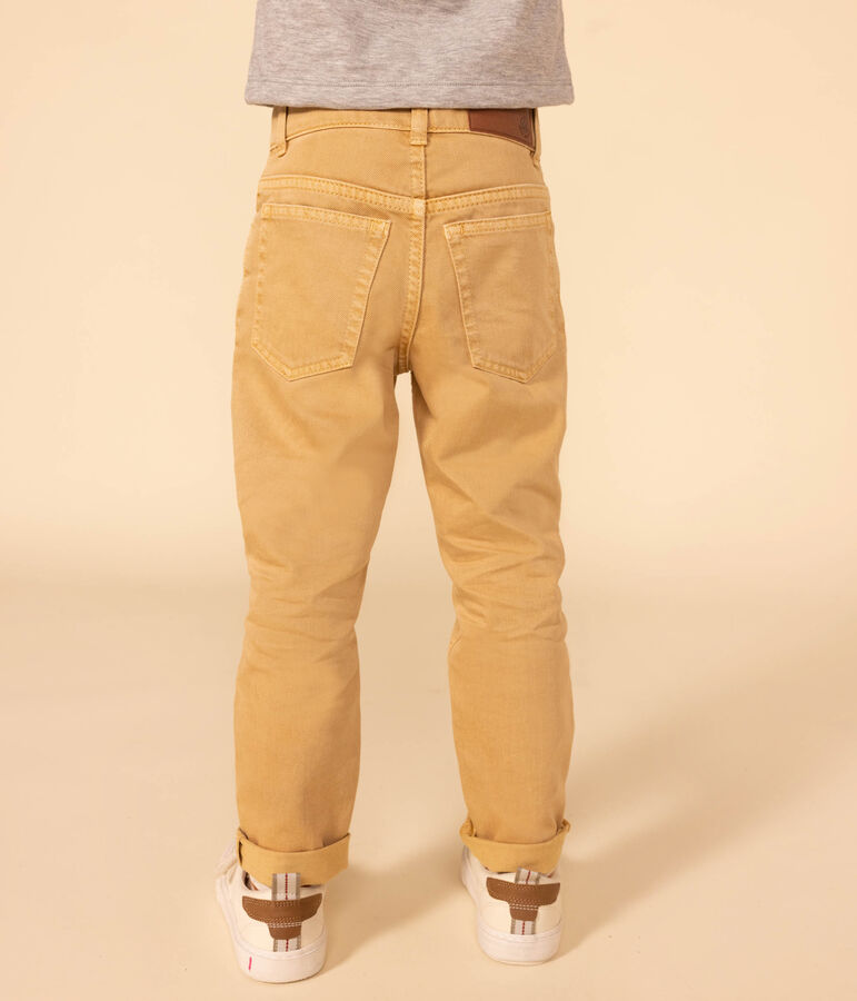 Pantal&oacute;n vaquero para ni&ntilde;o beige