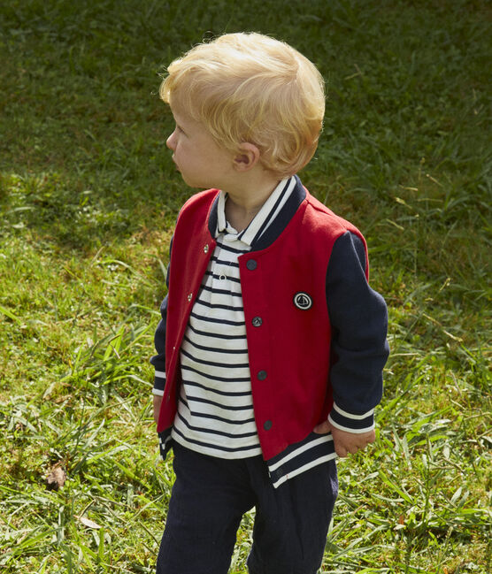 bolsillo navegación Permanentemente Chaqueta de béisbol de muletón de bebé PEPS/SMOKING | Petit Bateau