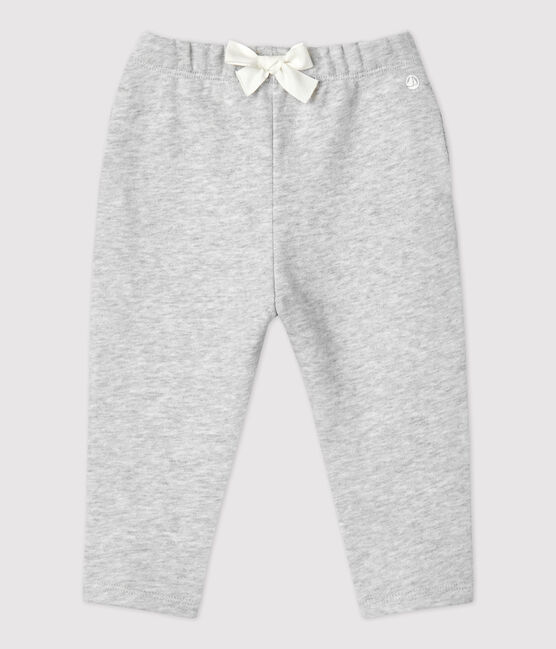 Pantalón de muletón ecológico de bebé gris BELUGA CHINE