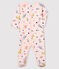 Pelele de muletón con estampado de animales para bebé niña rosa FLEUR/blanco MULTICO