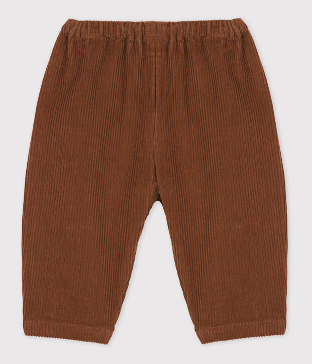 Pantal&oacute;n de pana para beb&eacute; marron