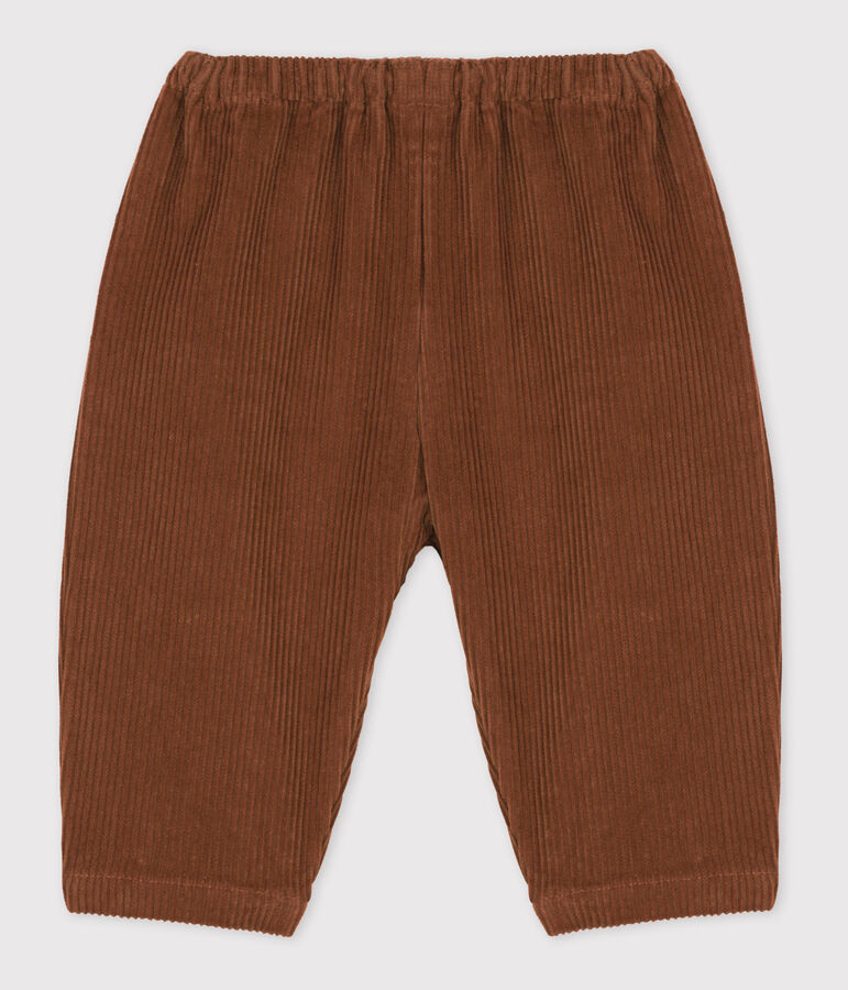 Pantal&oacute;n de pana para beb&eacute; marron CINA