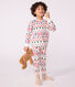 Pijama infantil de felpa con estampado de Navidad