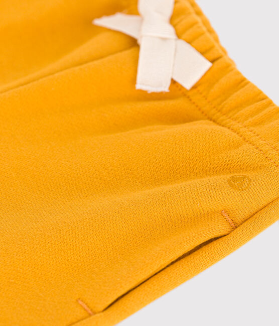 Pantalón de muletón de bebé amarillo BOUDOR