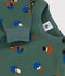 Sudadera de algodón con estampado de setas para bebé verde VALLEE/crudo MULTICO