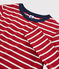 Camiseta icónica con cuello redondo para mujer rojo TERKUIT/blanco MARSHMALLOW