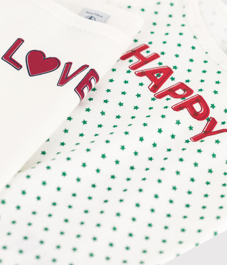 Juego de 2 camisetas de algod&oacute;n de tirantes para ni&ntilde;a variante 1