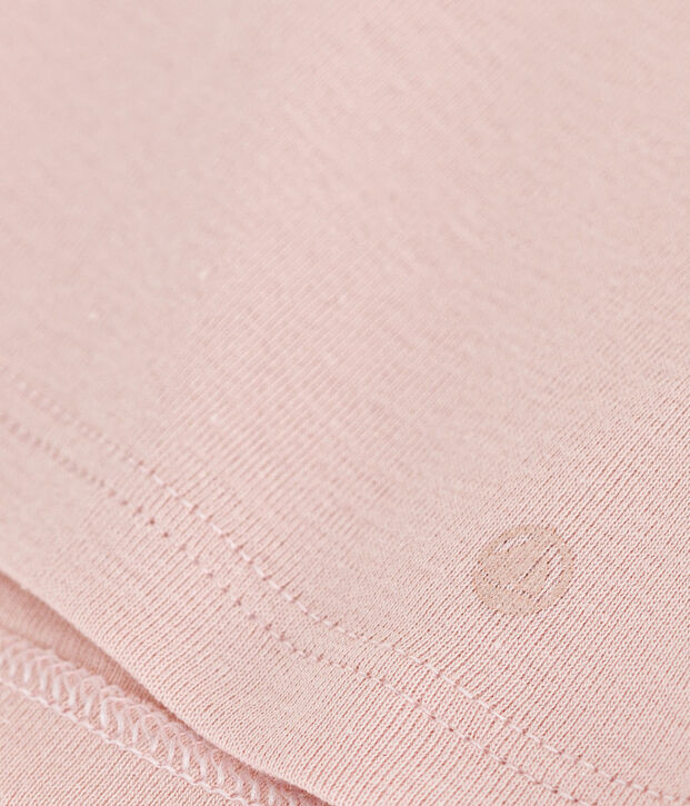 Blusa de algod&oacute;n de manga larga para beb&eacute; rosa