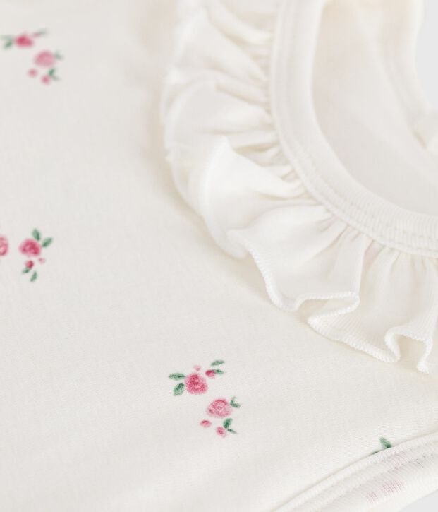 Saco para beb&eacute; de algod&oacute;n con estampado de flores TOG 1,5 blanco/multicolor