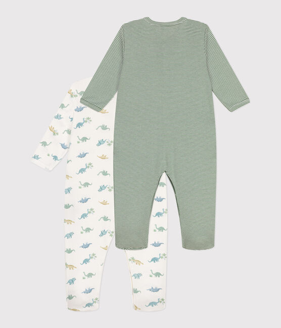 Juego de 2 pijamas de algodón estampado para bebé variante 1