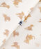 Saco de terciopelo para bebé con estampado de leopardo TOG 3 blanco MARSHMALLOW/blanco MULTICO