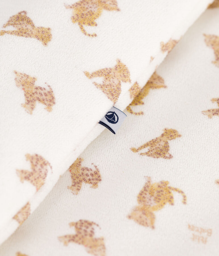 Saco de terciopelo para beb&eacute; con estampado de leopardo TOG 3 blanco/multicolor