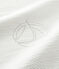 Mantita de tejido tubular de algodón ecológico para bebé blanco MARSHMALLOW