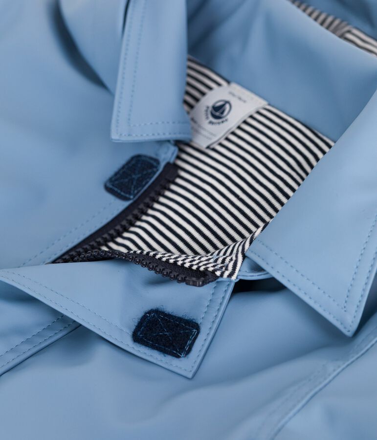 Chubasquero liso ic&oacute;nico para beb&eacute; azul
