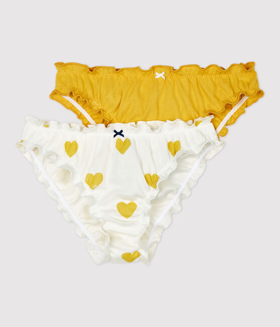 Juego de 2 braguitas con volantes de algodón de mujer Variante 1 PACK