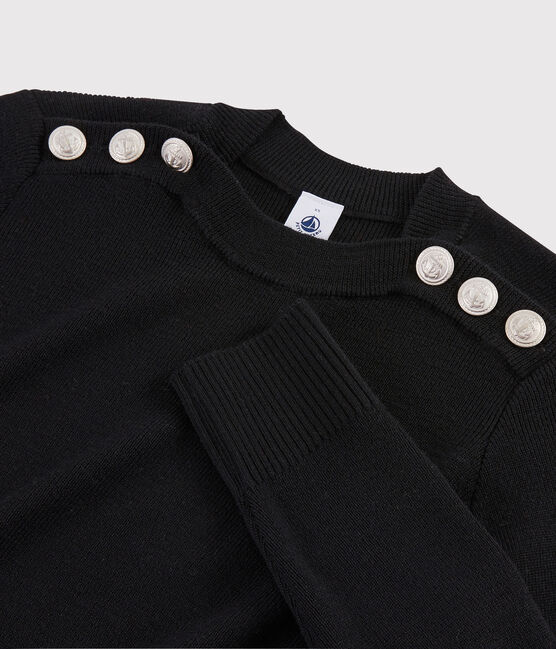 Jersey de lana para mujer negro NOIR